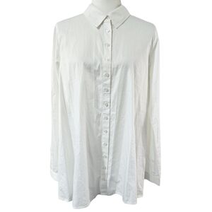 Cabi NWT 3291 It's A Wrap White Button-Up Shirt Relaxed Fit Office Capsule